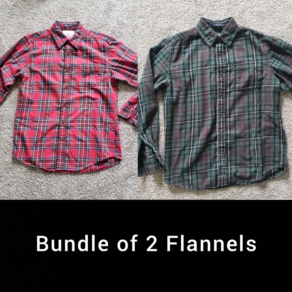 Lot of 2 St. John's Bay Flannels